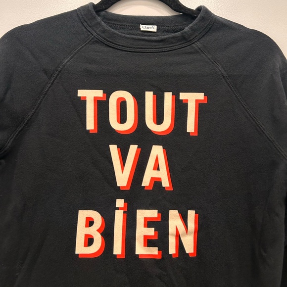 Clare V tout va bien graphic sweatshirt - Picture 2 of 6